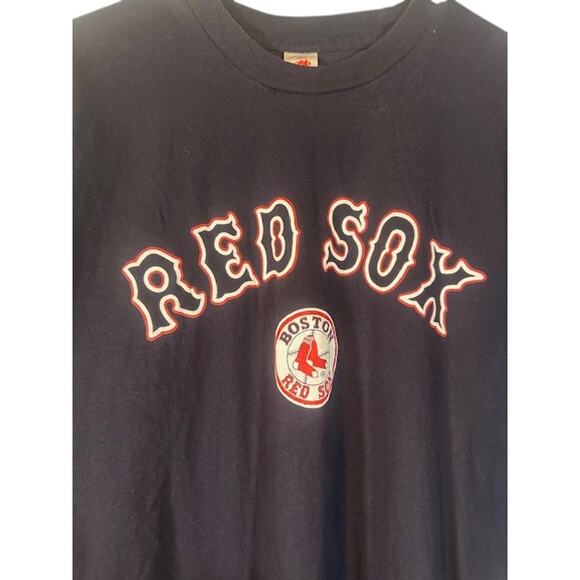 Hautes Navy Blue Red Sox Boston Baseball Short Sleeve T-shirt Men Sz 2XL - Picture 3 of 6